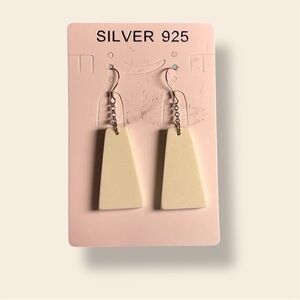 Lemon Chrysoprase Earrings 925 Silver Hooks